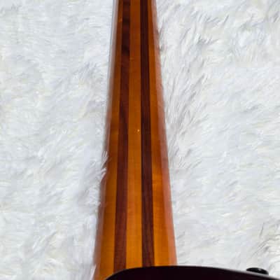 2010 Epiphone Zenith Bass Guitar - Mint - Gorgeous Flame Maple Top image 8