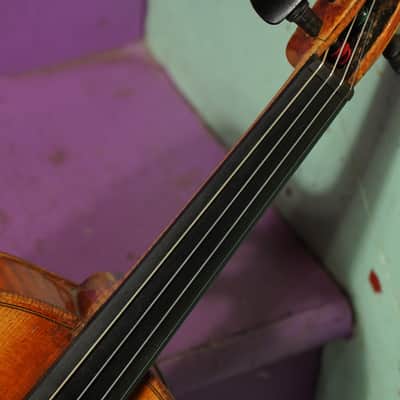 1900s Stainer-Labeled Nice Quality 4/4 German Violin (VIDEO! Fresh Work, Ready) image 4