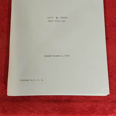 Lot of Vintage 1970s Hammond/Leslie Service Manuals and Price Lists image 7