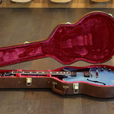 2024 Gibson ES-335 Block Semi-Hollow Electric Guitar Pelham Blue + OHSC image 22