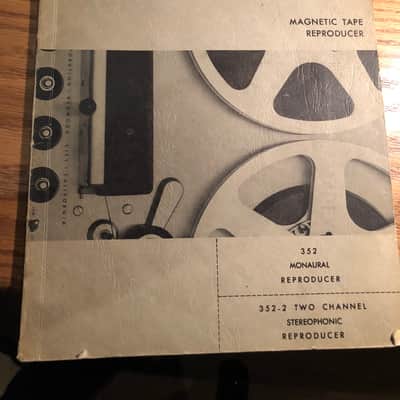 Ampex 352 Operation Manual image 1