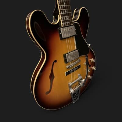 Gibson Custom Shop ES-335 1961 Reissue VOS Bigsby - Demo - 3,85kg - 2022 - Vintage Burst - VIDEO image 11