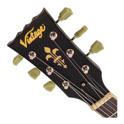 Vintage Icon Series V100 Distressed Two Color - Black over Sunburst image 4