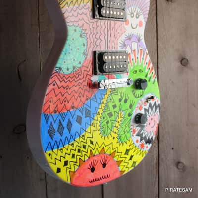 Gretsch Custom art guitar Ignite Jet Club HH " Happy Together " image 7