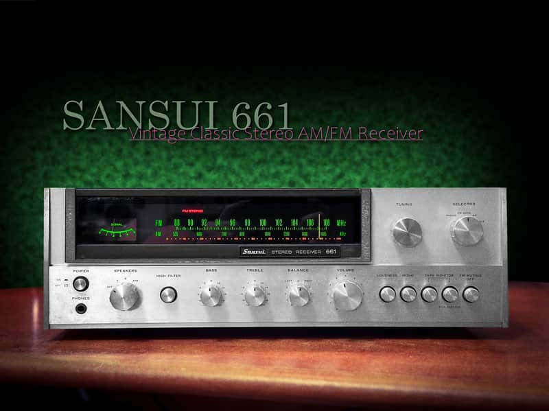SANSUI 661 Classic Vintage Stereo AM/FM Receiver image 1