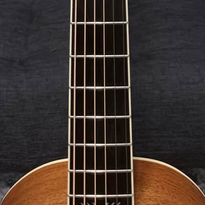 Dowina Mahogany Bona Vida - Cedar/Mahogany Parlor Sized Acoustic Guitar with Hardshell Case image 7