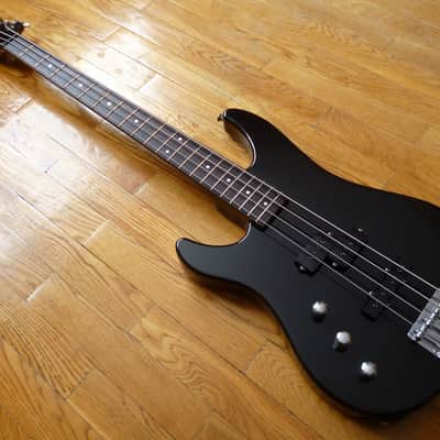 Fernandes Limited Edition Dinky Bass PJS-42 MIJ 1988 Black Lefty image 1