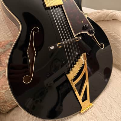 D'Angelico Excel EXL-1 Hollow Body Archtop 2010s - Black image 1