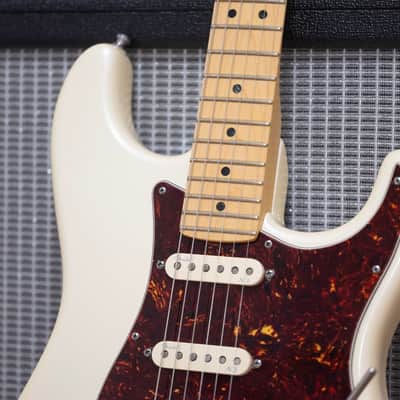 2013 Fender USA American Deluxe Stratocaster Neck - in Olympic Pearl White image 5
