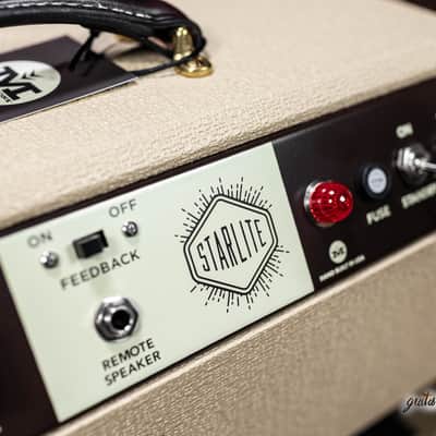 Magnatone Starlite 1x8" 5 Watt Class A Combo Amp w/ Cover – Blonde w/ Oxblood image 6