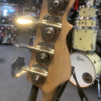 G&L ASAT Bass Left Handed Black Swirl Rare image 13