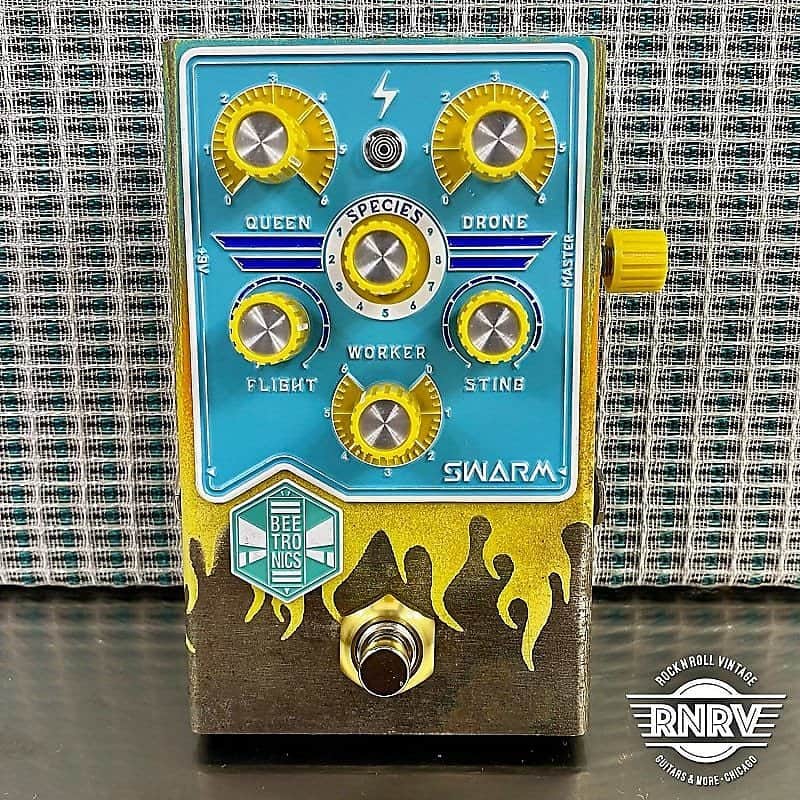 Beetronics Swarm Custom Shop Aqua Flames image 1