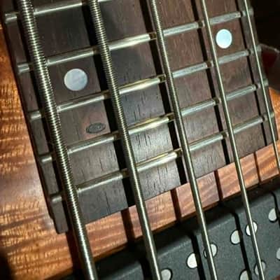 Fodera Imperial 5 MG Electric Bass 2015 - Koa / BRW image 8