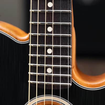 Fender Acoustasonic Player Telecaster Electric Guitar - Brushed Black with Structured Gig Bag image 9