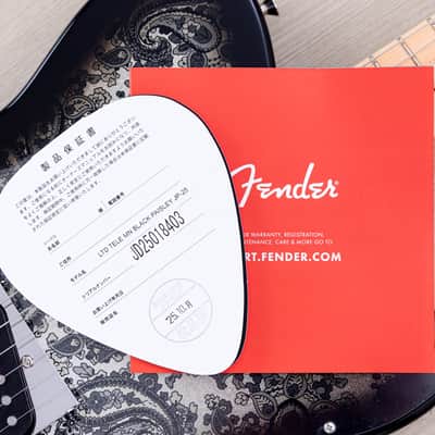 2025 Fender Limited Telecaster Black Paisley, Mint w/ Hangtags, Japan MIJ image 15