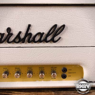 Marshall JMP 2203 Mk2 Master Model Lead 100-Watt Guitar Amp Head 1975 - 1981 - White image 5