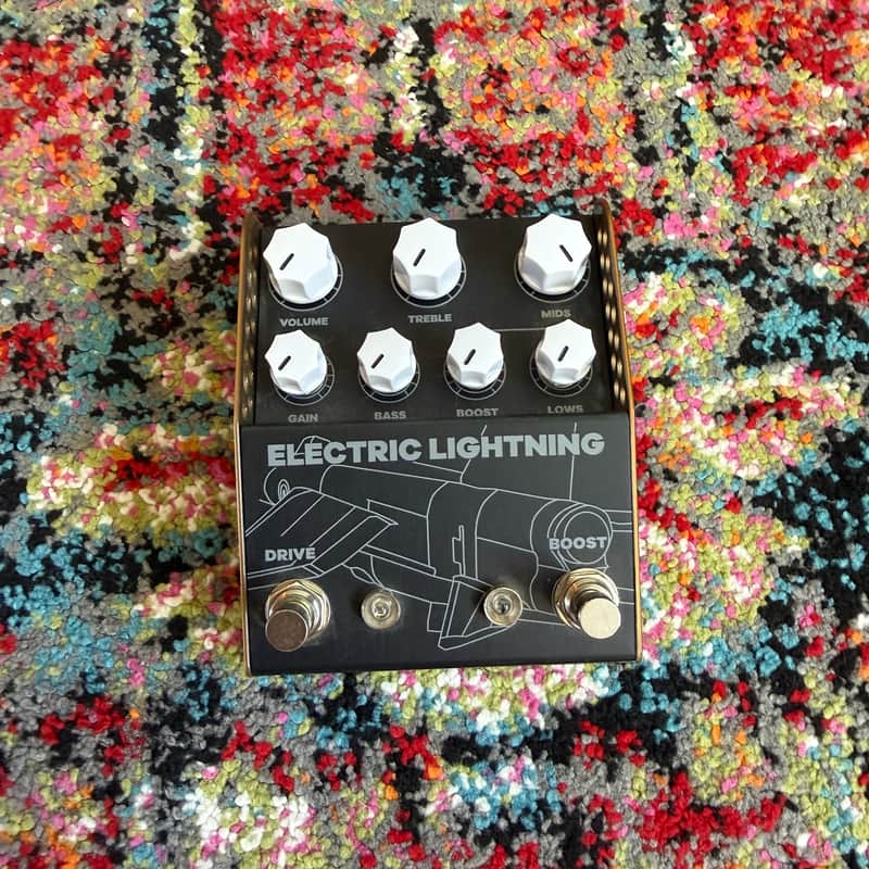 ThorpyFX Electric Lightning Chris Buck Signature Overdrive 2024 - Present - Black / Brown image 1
