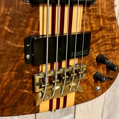 Rare 1996 Alembic Elan Natural Maple, Walnut & Purple Heart Neck Thru, OHSC image 9