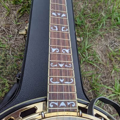 Aria SB-600 Deluxe 5 String Banjo High End Aria Gold Hardware Hard