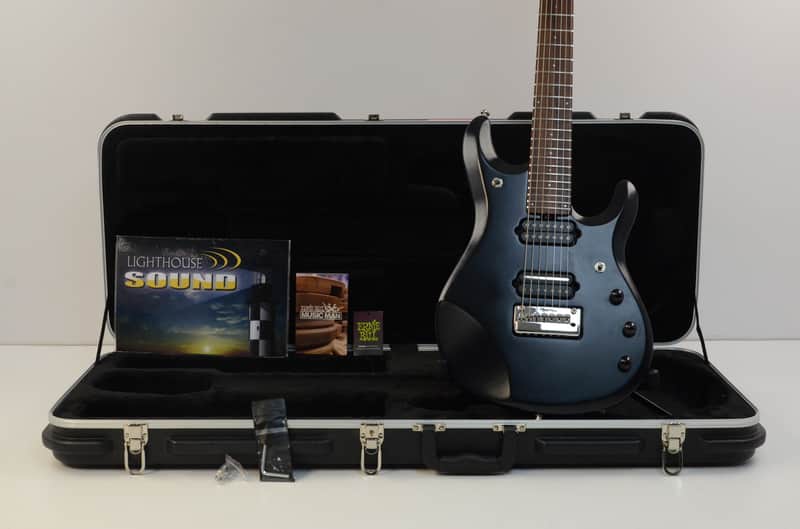 MusicMan John Petrucci JP7 7 String Electric Guitar Stealth Black w/Piezo&OHSC image 1