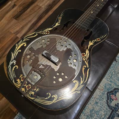 1930s Harmony-Built Del Oro Fauxbro w/ Case image 7