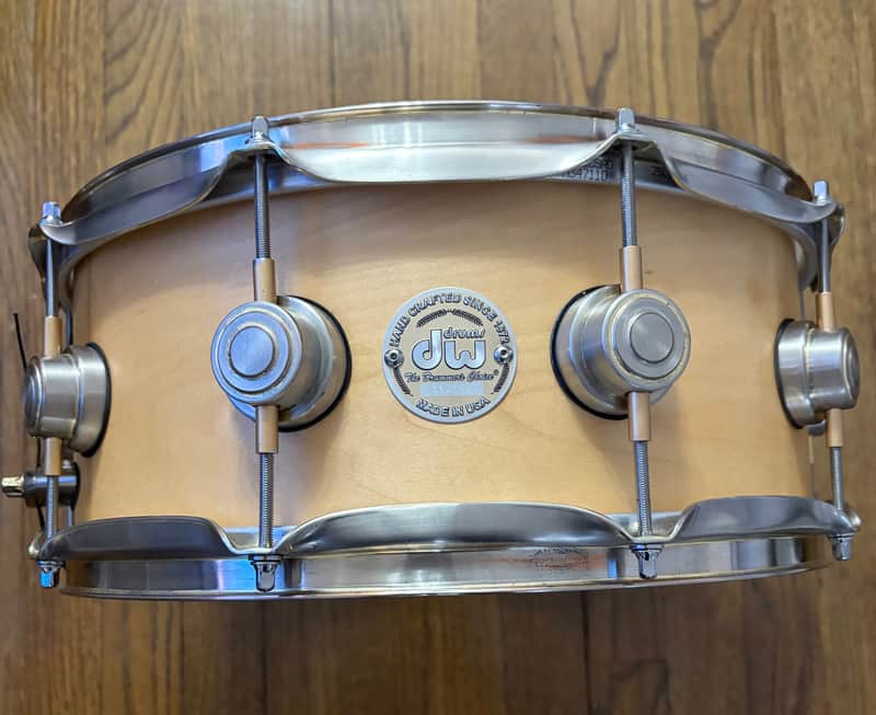 DW Collectors Maple Satin Oil 10/6 snare drum 6"x14" image 1