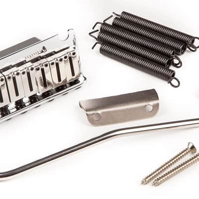 Genuine Fender LEFT-HANDED Deluxe USA Stratocaster/Strat CHROME Tremolo Bridge image 5