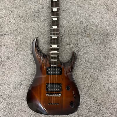 Oldmusic Brilliant Flame 🔥 Neck Through Electric Guitar Relic Stratocaster superstrat Djent machine Shred solid body Boutique Unique Metal machine powerful output High gain Lightweight strat Rosewood image 2