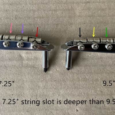 Quality Jaguar Jazzmaster upgrade guitar bridge chrome 9.5" radius fits Fender image 8