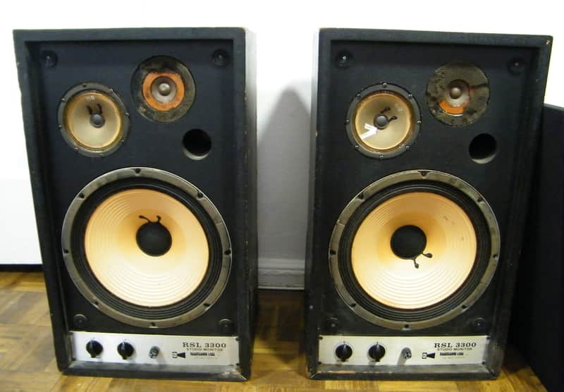 RSL Rogersound Labs 3300 Model Studio Monitors- 1970's-Rare 3 Way JBL Clone Made In USA-Vintage image 1