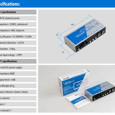 Joyo JDI-48 Reamp and Active Direct Box,price include the import duty for US buyer image 12