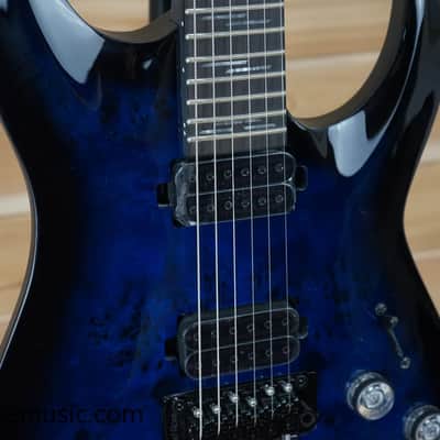 Immagine Schecter Omen Elite-6 FR See Thru Blue Burst Solid Body Electric Guitar B-Stock - 4
