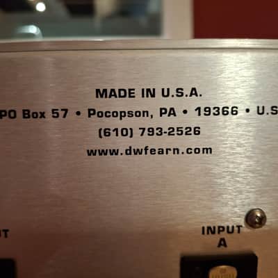 D.W. Fearn VT-2 Dual Channel Tube Mic Preamp 2010s - Red image 6