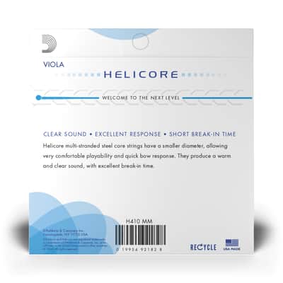D'Addario H410 Helicore Viola String Set, Medium Scale, Medium Tension image 3