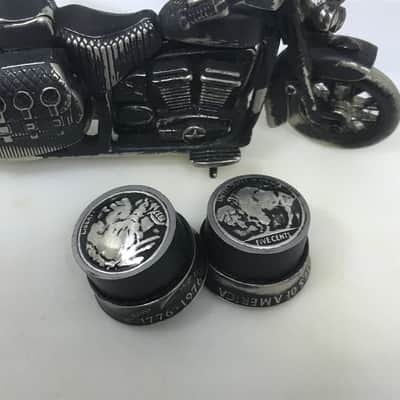 Guitar Bling Dark Horse Indian/buffalo nickel with Kennedy half. 2017 black image 4