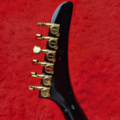 Rare Fernandes EX-85L Left Handed 1984 - Black - Explorer - Lightning Bolt Inlays - Set Neck - Made In Japan MIJ image 17