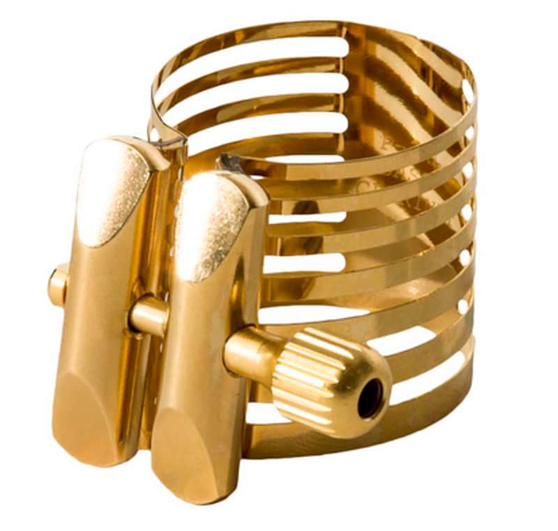 Rovner PG-1RL Platinum-Gold Alto Saxophone Ligature - Hard Rubber Style Mouthpiece image 1