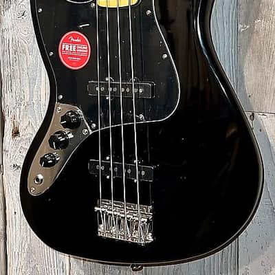 NEW Squier Classic Vibe '70s Jazz Bass Left-Handed - Black, We Love Lefty Players! Pro Set Up Included! image 5