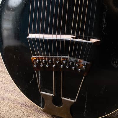 1914 Gibson Style U Harp Guitar image 7