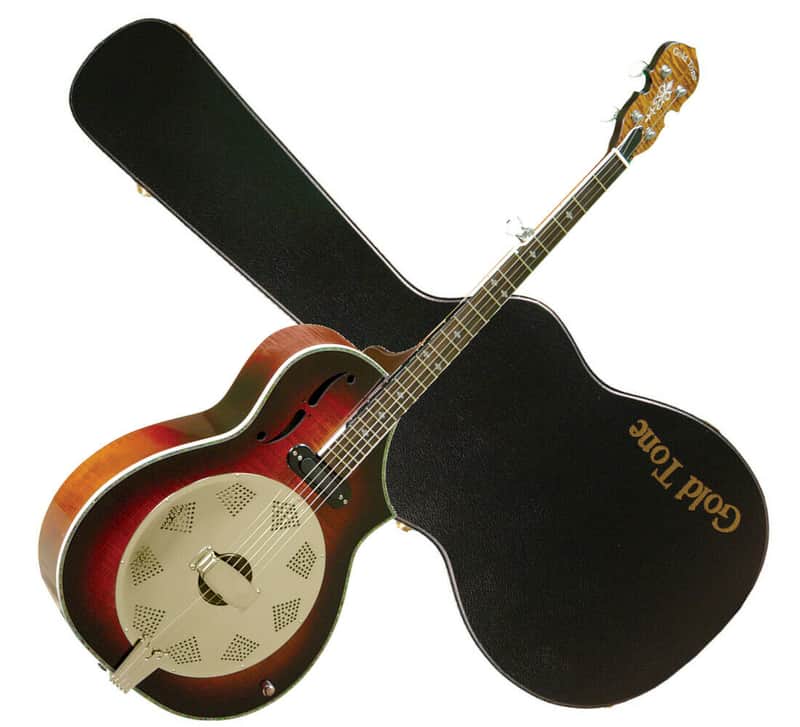 Gold Tone DOJO-DLX Cutaway Body Flamed Maple Top Maple Neck Deluxe 5-String Resonator Banjo with Hard Case & Pickup image 1