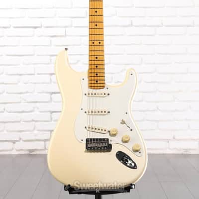 Fender Lincoln Brewster Stratocaster Electric Guitar - Olympic Pearl with Maple Fingerboard (StratBrewsterd1) image 1
