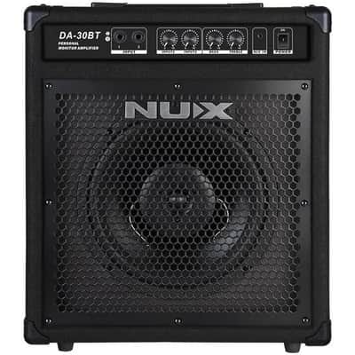NuX DA-30BT Personal Monitor Amplifier 30 Watt for Portable Electronic Drum Monitoring with Bluetooth, Black image 1