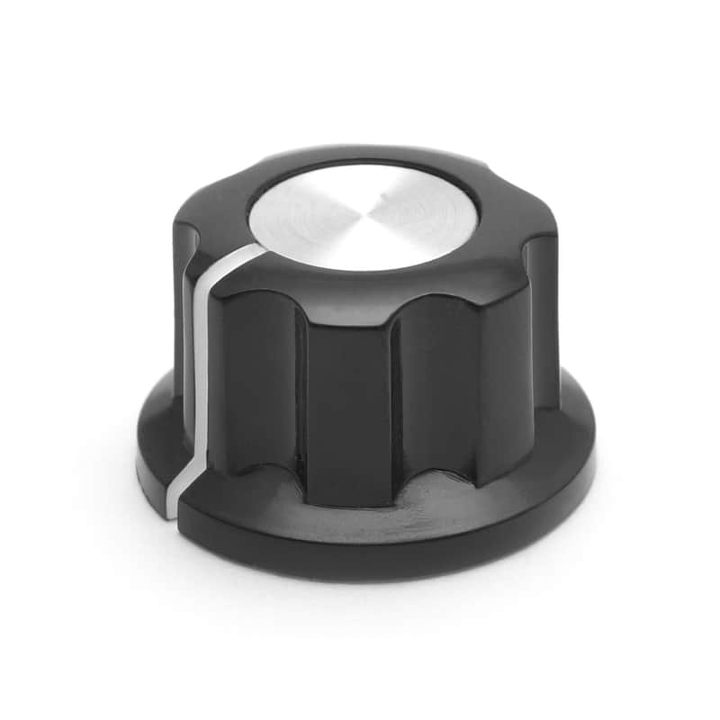 10 pcs - MF-A01 Boss Style Knob in Black - 1/4" Shaft (20mm) Amp Guitar Pedal Effect image 1