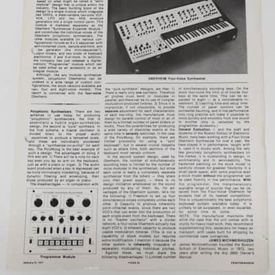 Oberheim FVS-1 Four Voice with spare EG's. image 16