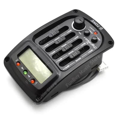 4 Band Acoustic Guitar EQ Pickup Equalizer with LCD Chromatic Tuner image 3
