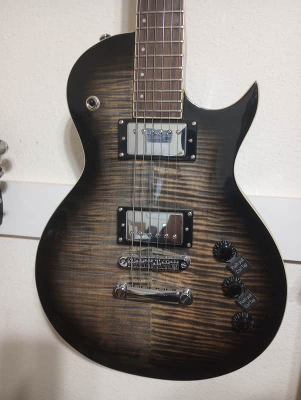 Mitchell MS470 Mahogany Body Electric Guitar Widow Black Burst image 1