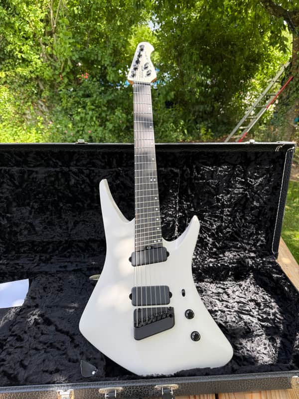 Ernie Ball Music Man Tosin Abasi Signature Kaizen 7 2023 - Present - Chalk image 1
