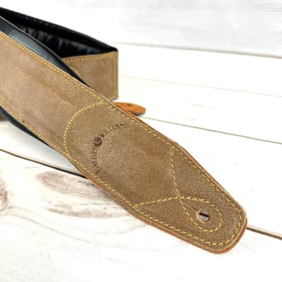 Walker and Williams C-22 Distressed Dark Brown Double Padded Premium Soft Leather Strap image 6