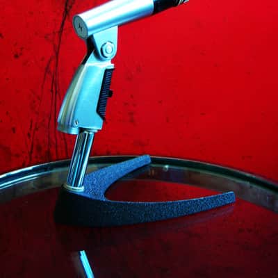 Vintage 1970's Shure 545S Unidyne III dynamic cardioid microphone w Atlas DS14 desk stand prop display repair 545 SM57 image 11