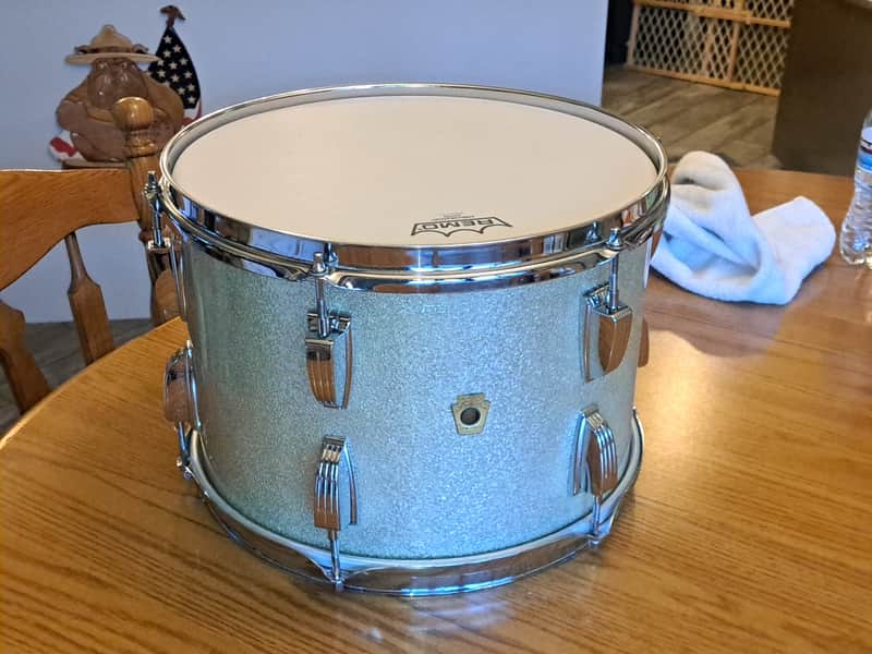 9"x13" Tom - Ludwig Super Classic 1969 - Silver Sparkle image 1